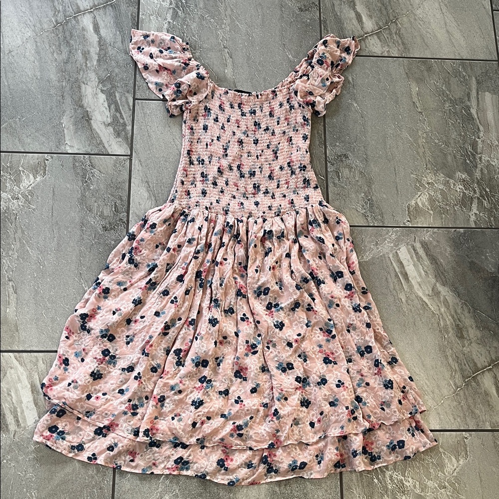 🌺 Hatch The Cosette Spring Bloom Floral Dress Size 2 Maternity Ruched Medium - Picture 5 of 11